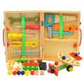 Kids' Cartoon Wooden Tool Box for Pretend Play