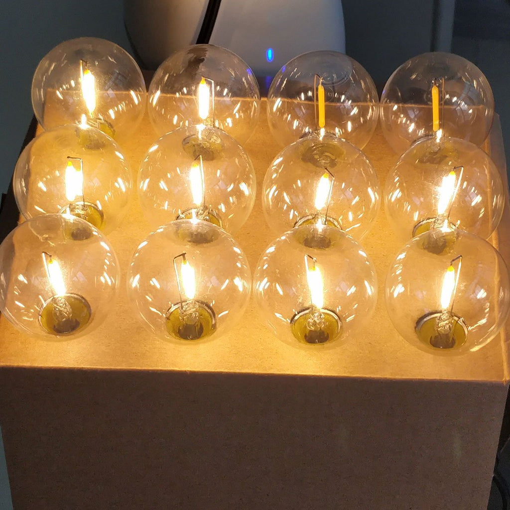 LED String Lights 7.6m 23 Waterproof Bulbs