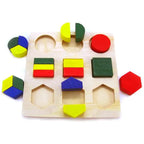 Wooden 3D Puzzle Toy with Geometric Shapes