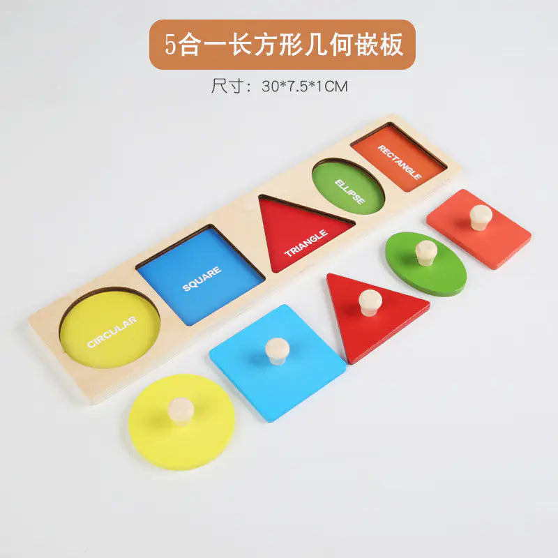 Montessori Puzzle Shape Matching Board for Kids