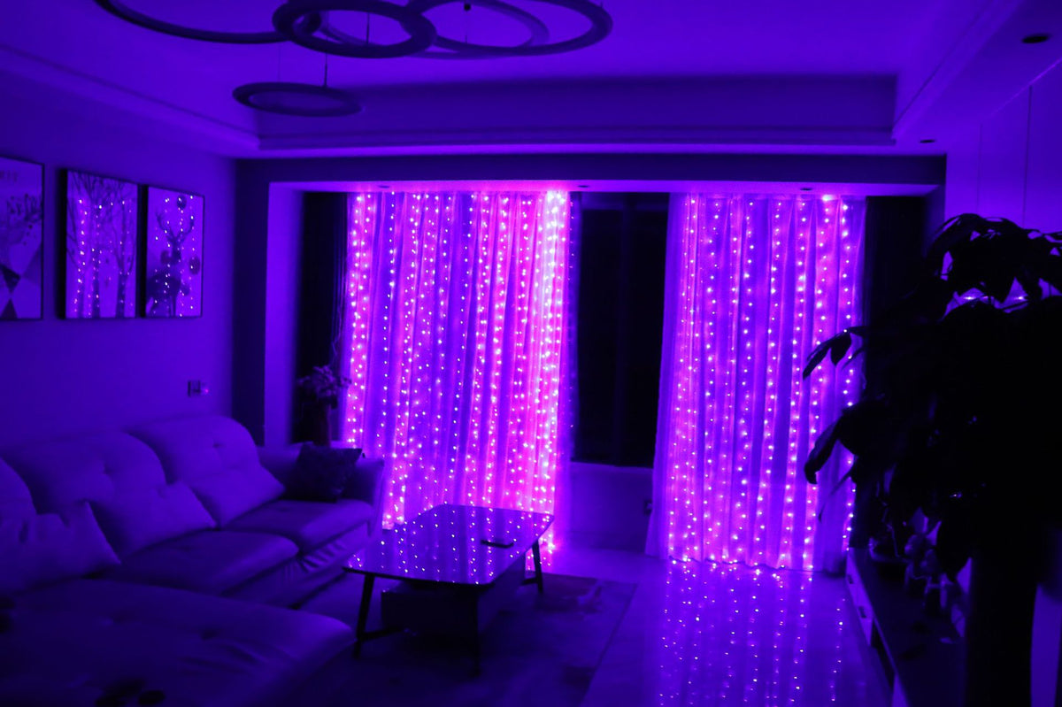USB-Powered LED Curtain String Light Decor
