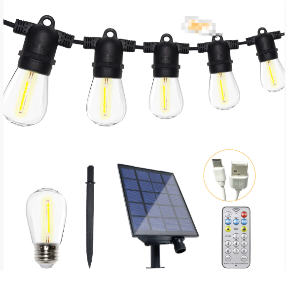 Outdoor IP65 Waterproof Solar LED String Lights