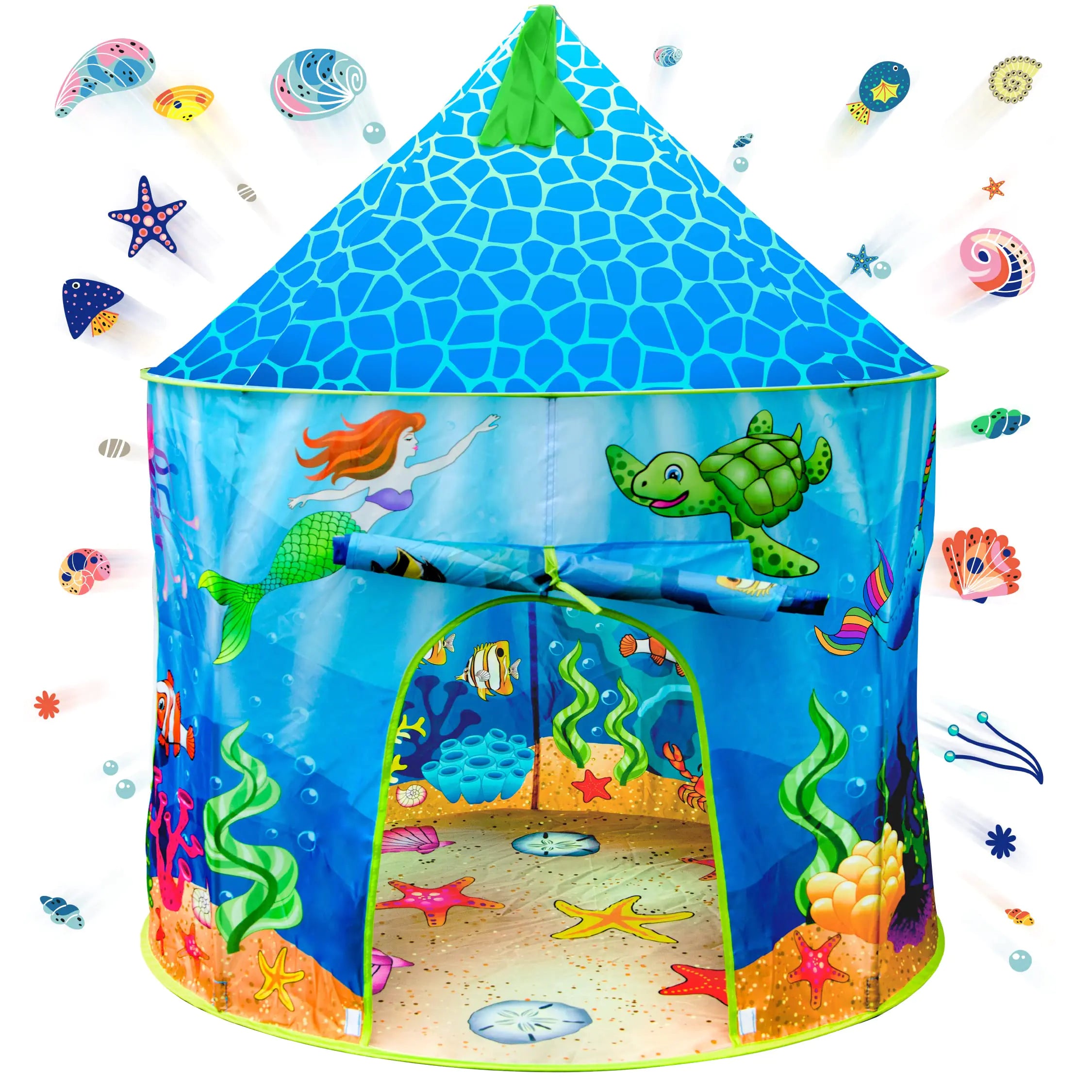 USA Toyz Under The Sea Play Tent – Immersive Ocean Playhouse with Carry Bag