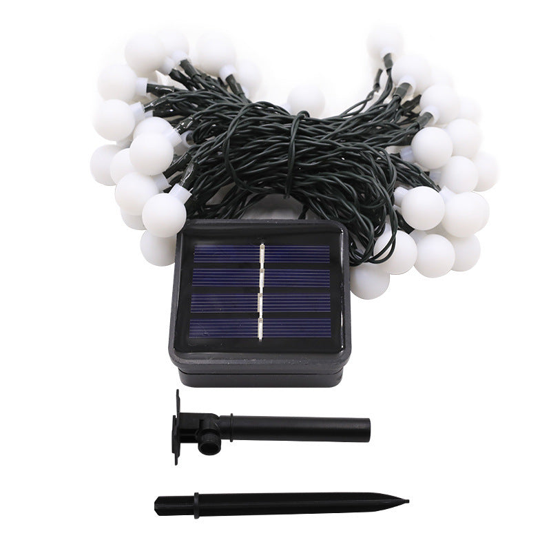 Solar LED Frosted Round Ball String Lights for Outdoors