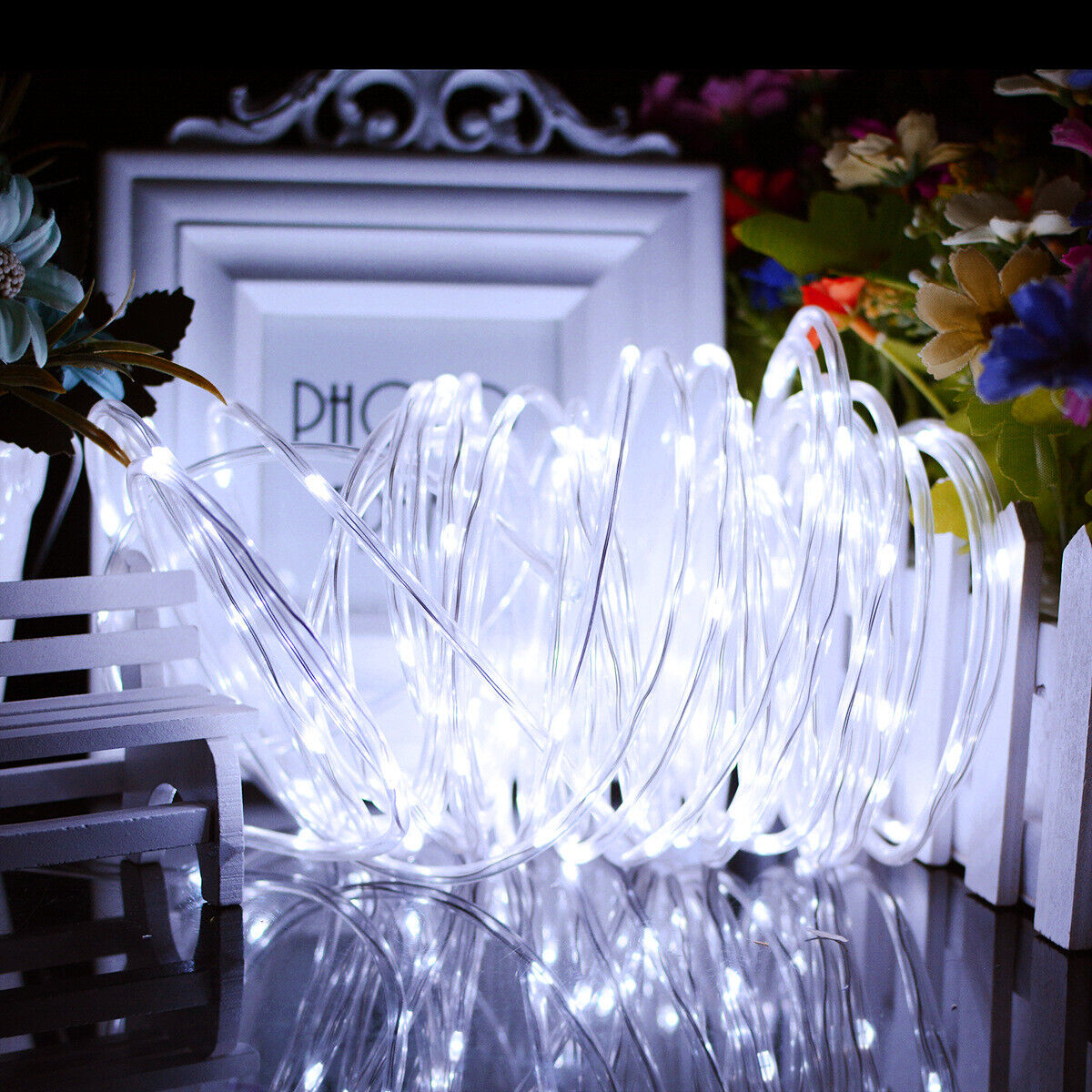 LED Strip Rope Light Tube String Outdoor Garden Party Decoration Lights