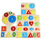 Montessori Puzzle Shape Matching Board for Kids