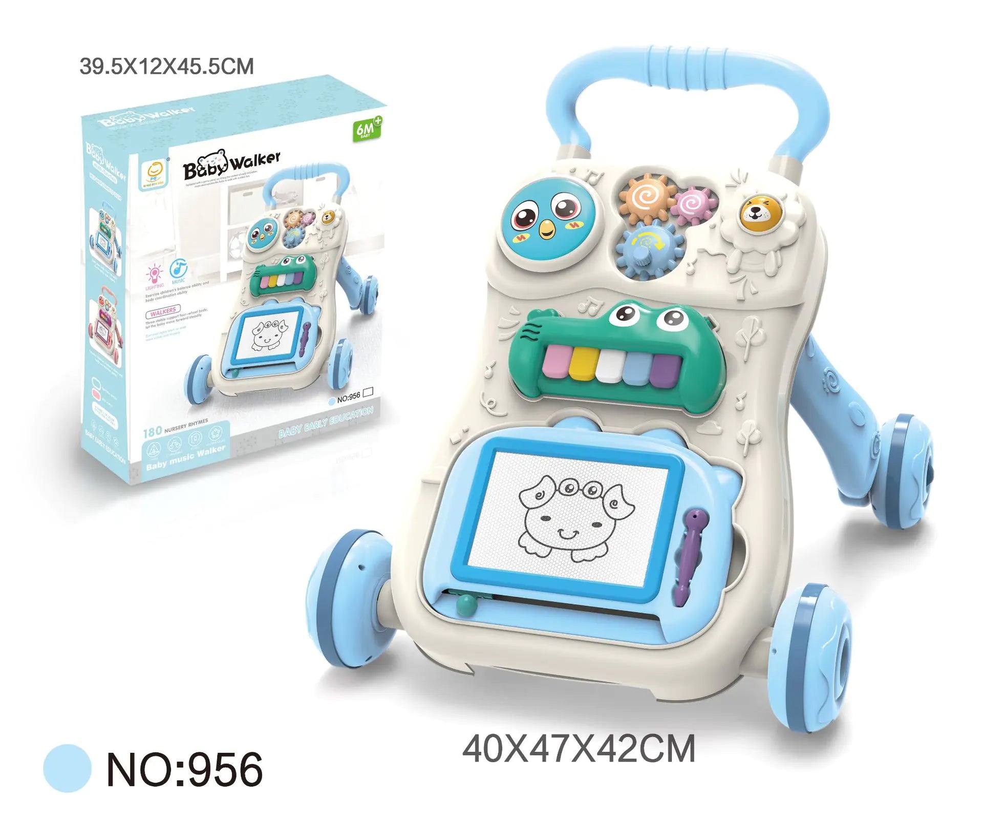 Multifunctional Baby Walker Toy with Music