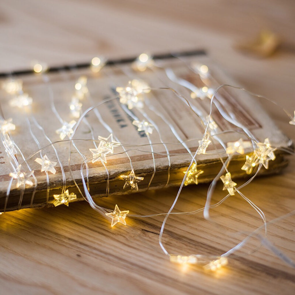 LED Copper Wire Star String Light for Home Decor