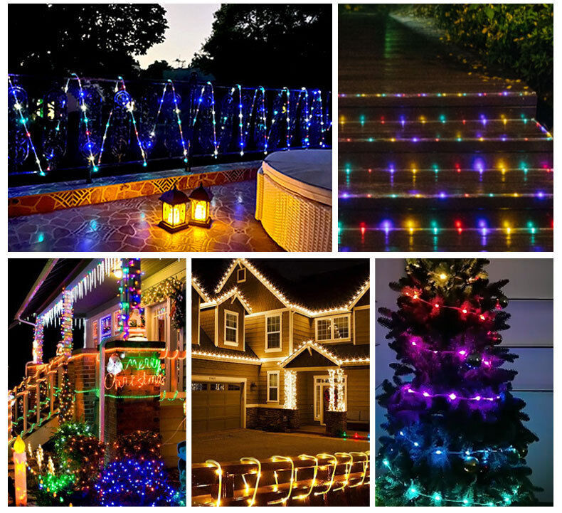 LED Strip Rope Light Tube String Outdoor Garden Party Decoration Lights