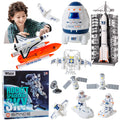 Wbzle 11-in-1 Space Exploration Set – Light-Up Rocket & Capsule with Smoke Spray Effect