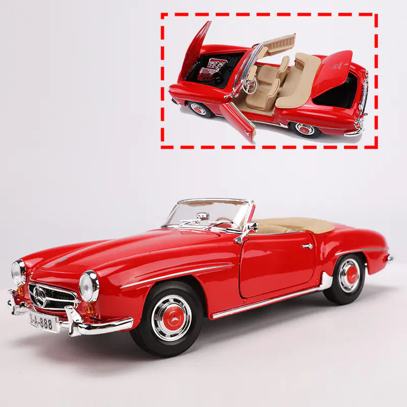 1:18 Scale 1955 Mercedes-Benz 190SL Diecast Model – Highly Detailed Vintage Replica Car