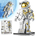 966pc Space Astronaut Building Set – Posable Spaceman Model with Display Stand