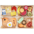 Melissa & Doug 21pc Wooden Food Groups Set – Educational Pretend Play Kitchen Toys
