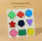 Wooden 3D Puzzle Toy with Geometric Shapes