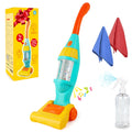 Kids Vacuum Cleaner Toy Set with Realistic Suction & Sounds – Light-Up Handheld Vacuum with Whirling Stars & Cleaning Accessories