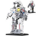 907pc Space Astronaut Building Model with LED Lights – Gold Collector’s Edition Display Set