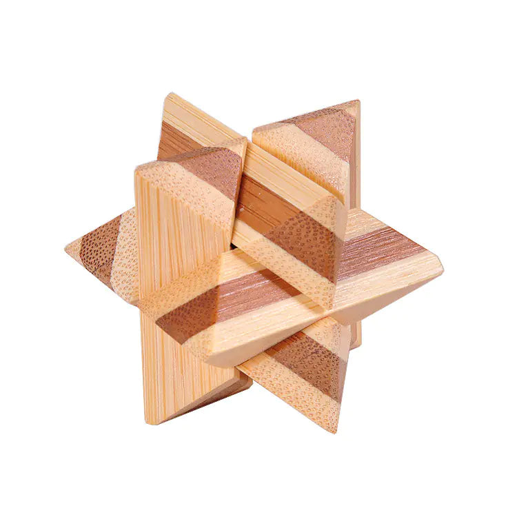 Bamboo Puzzle Toy - Kongming Lock and Ball Lock Set