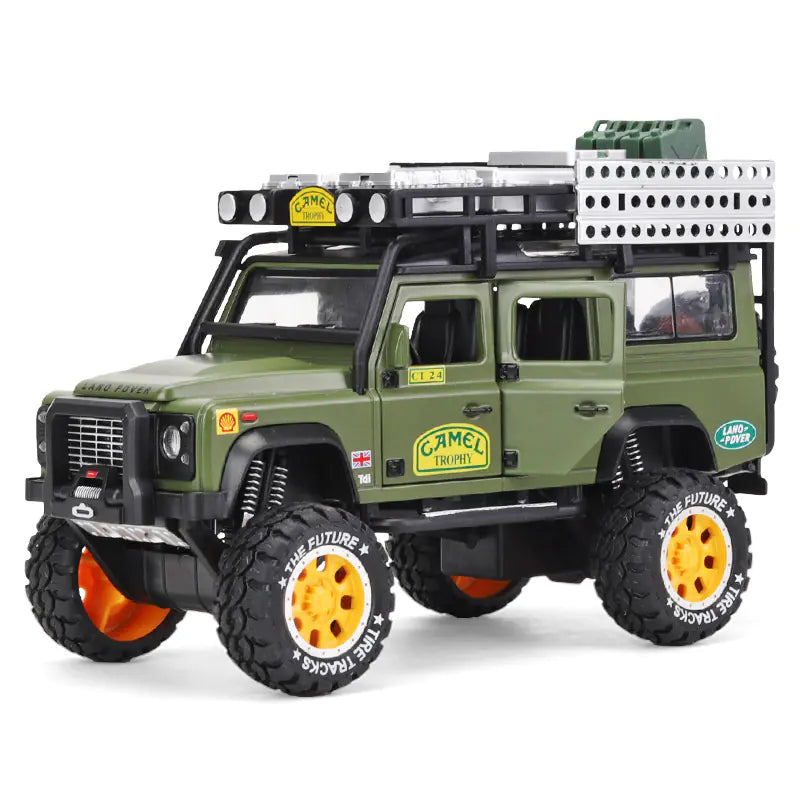 1:24 Scale Alloy Off-Road Toy Car – Diecast Metal Model with Opening Doors for Play & Decoration