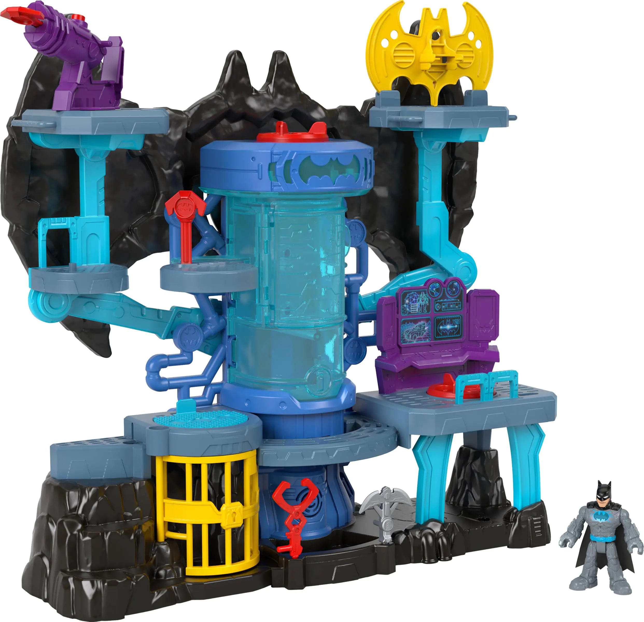 Fisher-Price Imaginext Bat-Tech Batcave – Giant Batman Playset with Lights, Sounds & 11 Accessories