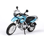 1:18 Scale BMW R 1200GS Diecast Motorcycle – Alloy Adventure Bike Model with Working Suspension