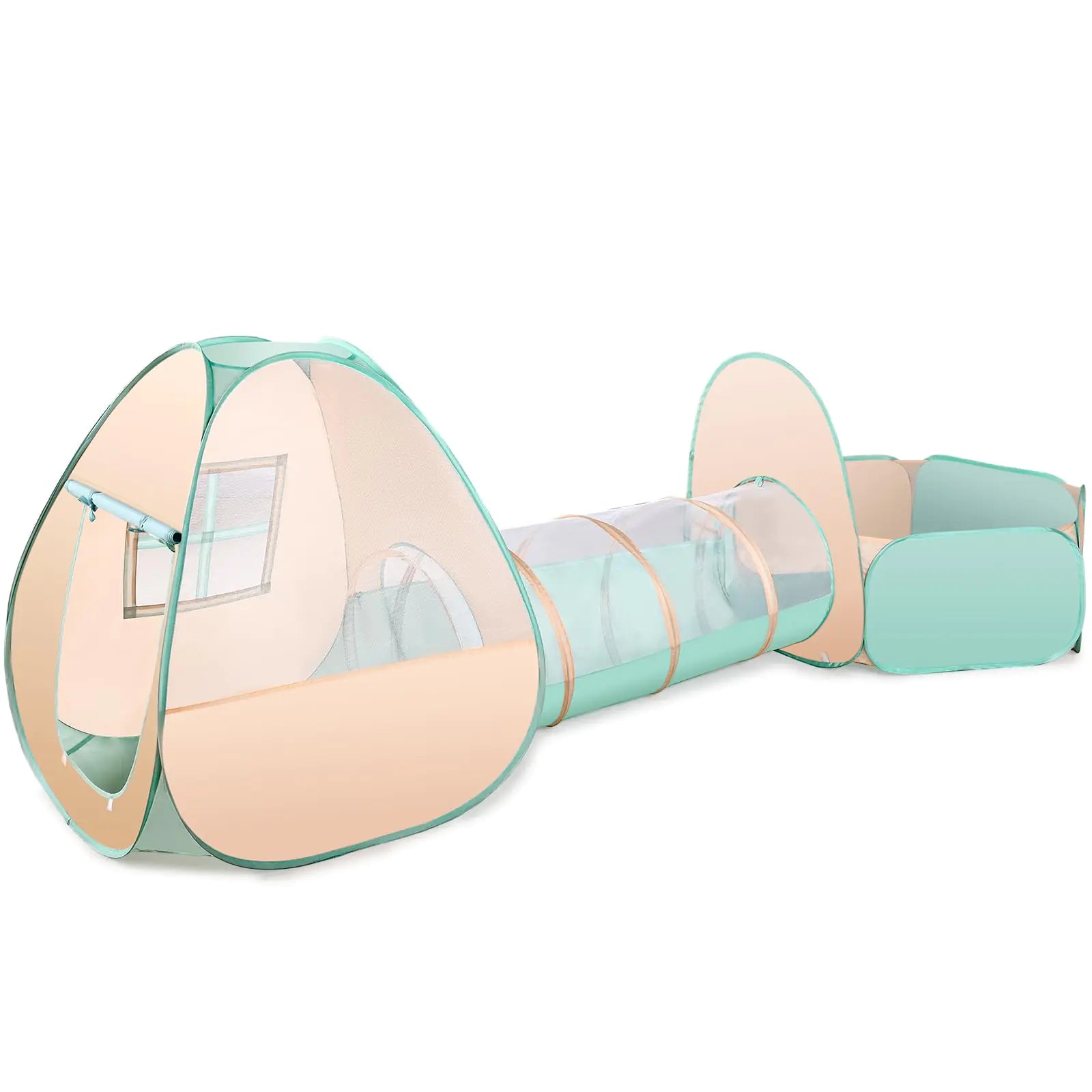 3-in-1 Kids Pop-Up Play Tent Set – Deluxe Ball Pit & Crawl Tunnel for Toddlers