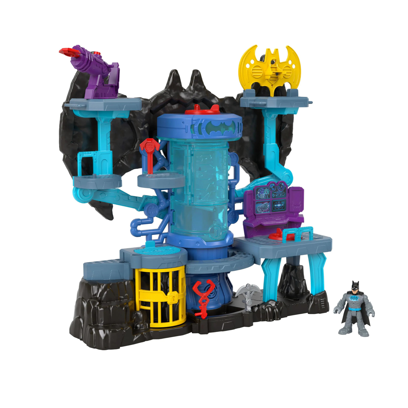 Fisher-Price Imaginext Bat-Tech Batcave – Giant Batman Playset with Lights, Sounds & 11 Accessories