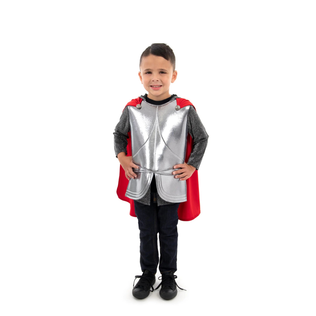 Machine Washable Royal Knight Cape – Durable Hooded Costume for Kids Ages 9-11