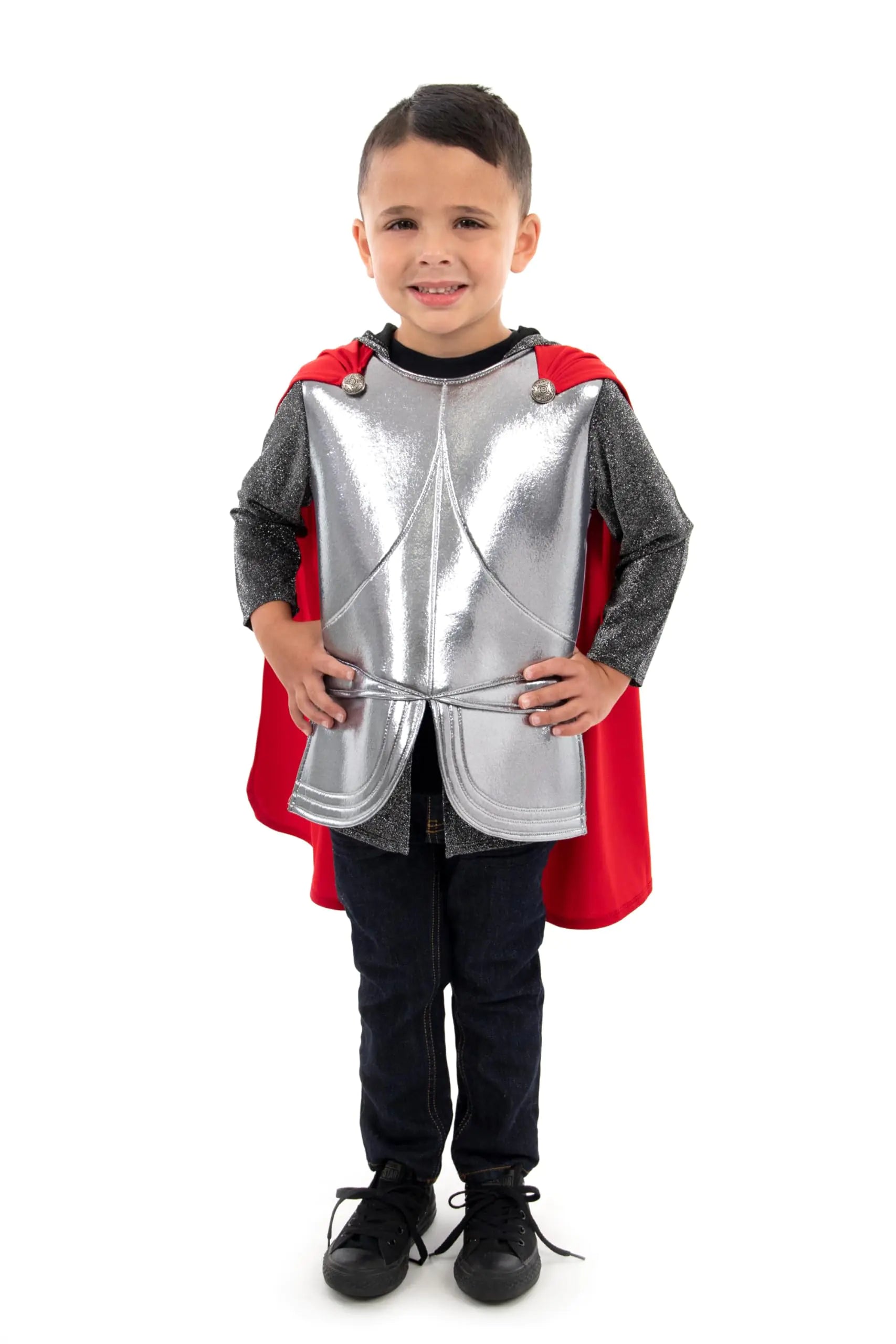 Machine Washable Royal Knight Cape – Durable Hooded Costume for Kids Ages 9-11