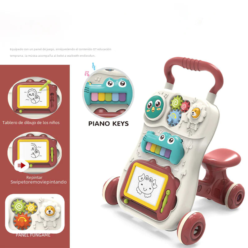 Multifunctional Baby Walker Toy with Music