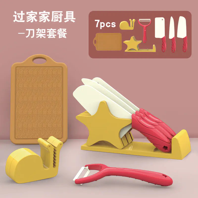 Kids Kitchen Toy Set with Realistic Cooking Accessories