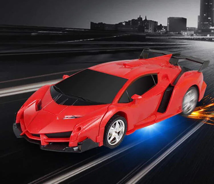 Transforming Race Car Toy with Remote Control Robot