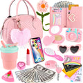 My First Purse Set for Little Girls – 10pc Toddler Handbag with Pretend Makeup & Phone