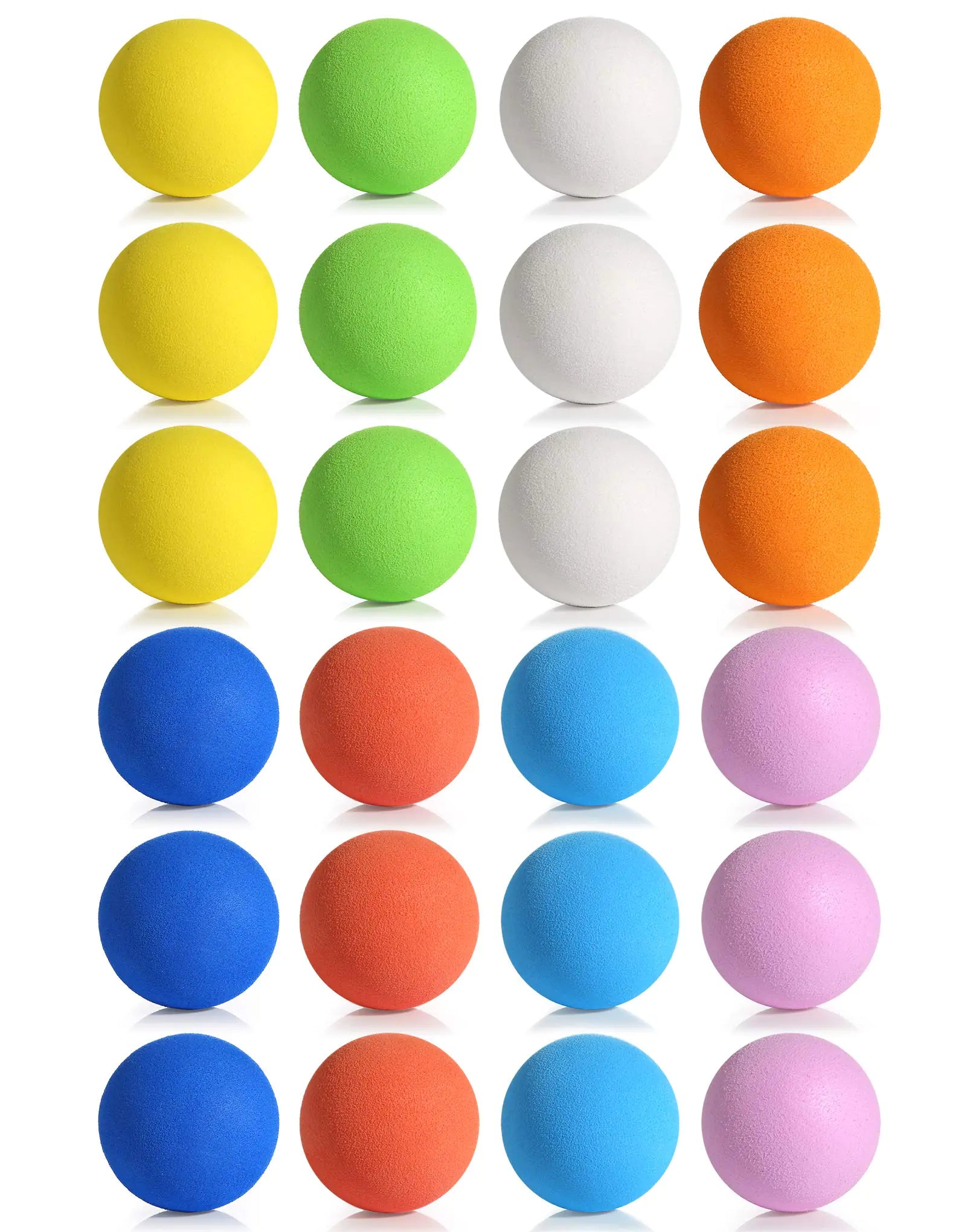 24pc Pllieay Soft Foam Balls – Safe Indoor Play Balls for Kids Birthday Party Favors & Classroom Prizes