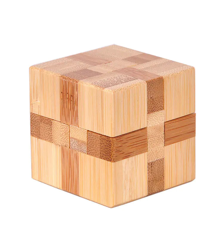 Bamboo Puzzle Toy - Kongming Lock and Ball Lock Set