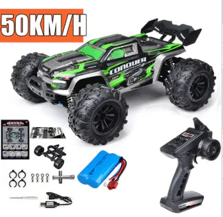 1:16 Scale RC Off-Road Monster Truck – 4WD High-Speed Remote Control Car with LED Lights