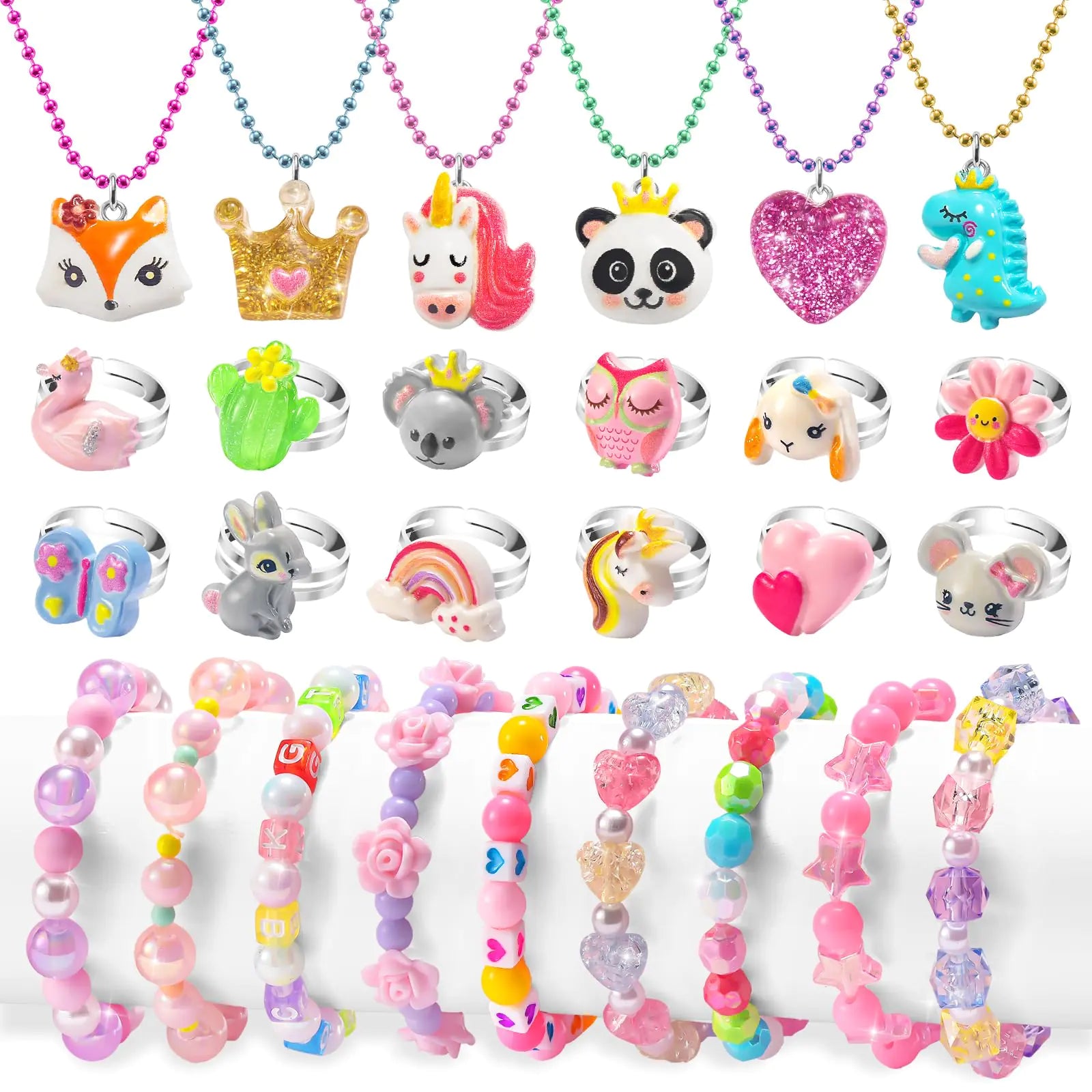 Ultimate 12-Piece Princess Jewelry & Dress-Up Set for Girls