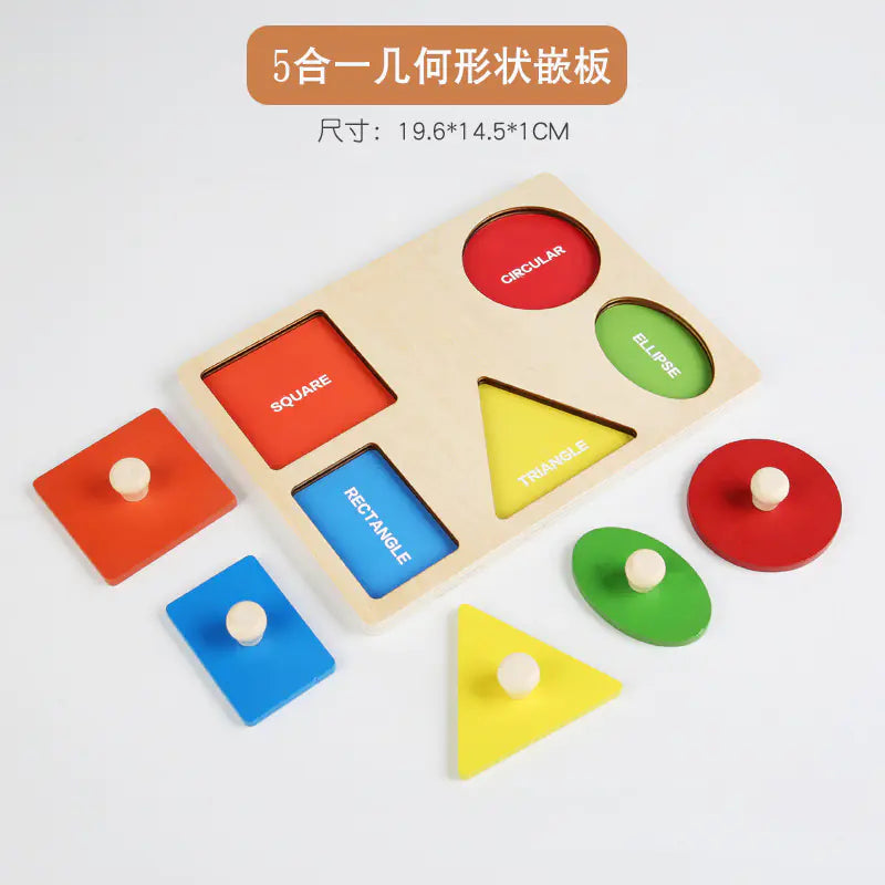 Montessori Puzzle Shape Matching Board for Kids