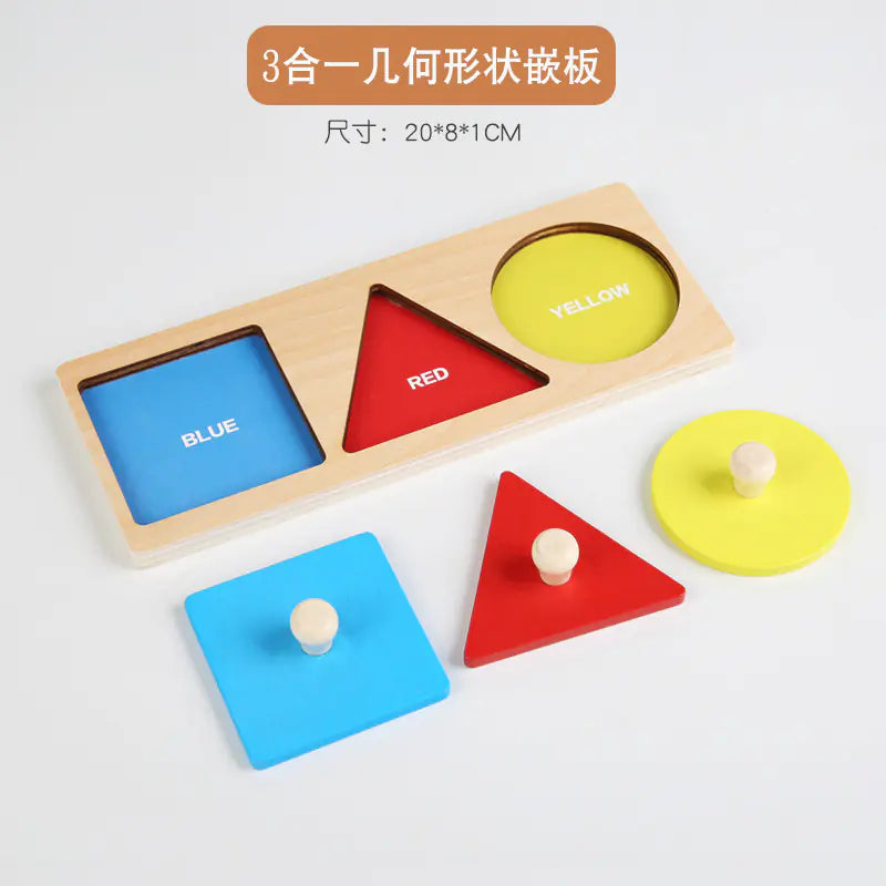 Montessori Puzzle Shape Matching Board for Kids