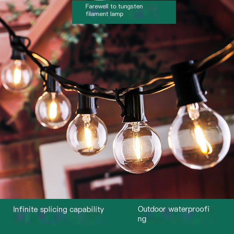 LED String Lights 7.6m 23 Waterproof Bulbs