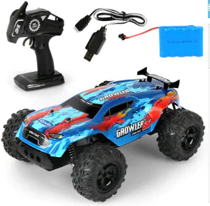 1:16 Scale RC Off-Road Monster Truck – 4WD High-Speed Remote Control Car with LED Lights