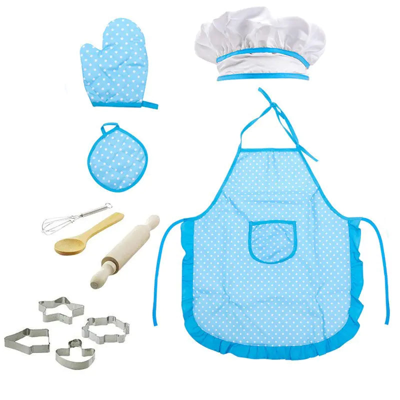 Kids Apron Baking Cooking Set 11 Pieces