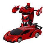 Transforming Race Car Toy with Remote Control Robot