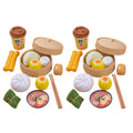 26pc Chinese Breakfast Toy Food Set – Realistic Steamed Buns, Dim Sum & Soy Milk Kids Kitchen Accessories
