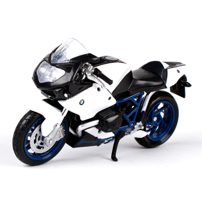 1:18 Scale BMW R 1200GS Diecast Motorcycle – Alloy Adventure Bike Model with Working Suspension