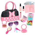 My First Purse Set for Little Girls – 10pc Pink Princess Handbag with Pretend Makeup & Phone