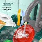 Kids’ Electric Dishwashing Toy Set
