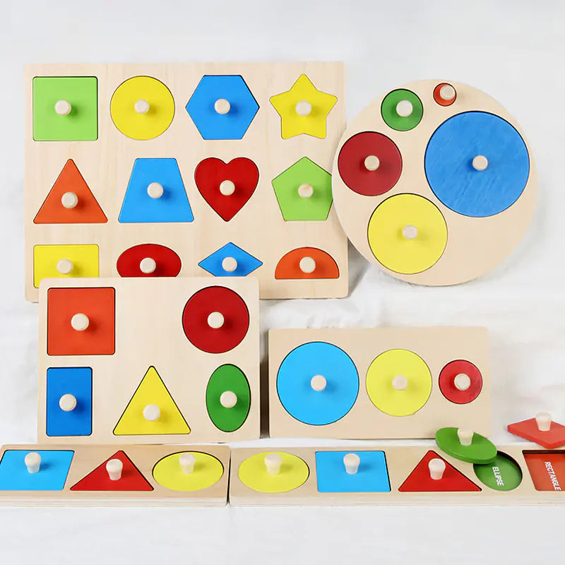 Montessori Puzzle Shape Matching Board for Kids