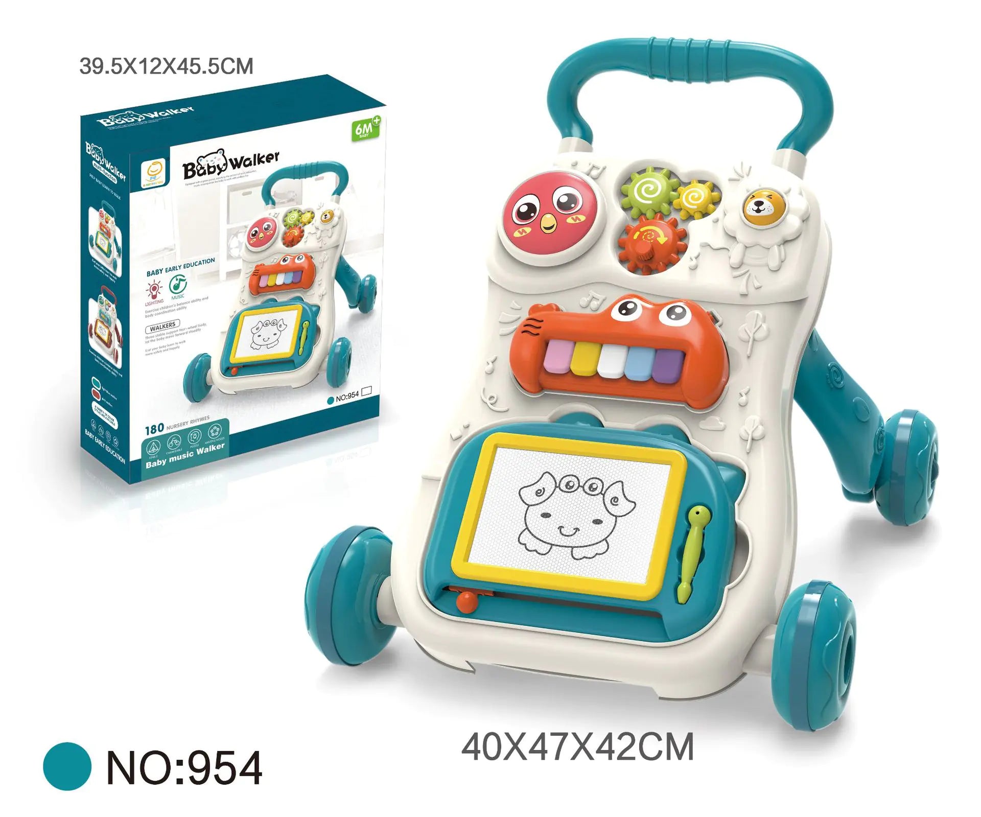 Multifunctional Baby Walker Toy with Music