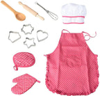 Kids Apron Baking Cooking Set 11 Pieces