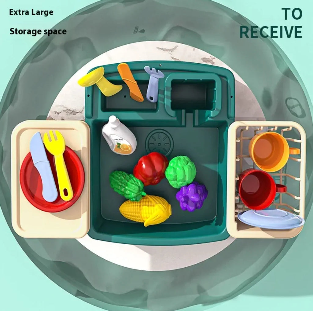 Kids’ Electric Dishwashing Toy Set